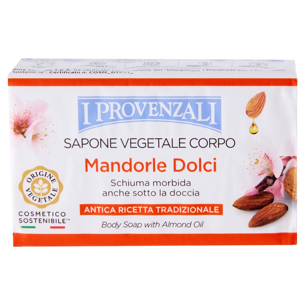 I Provenzali Sapone Vegetale Corpo Mandorle Dolci 250 g